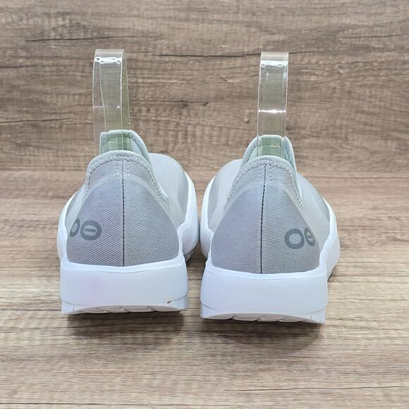 OOFOS OOmg Eezee Low Women's Size 8.5 Gray White Recovery Shoes (7012022-7) - Picture 4 of 9